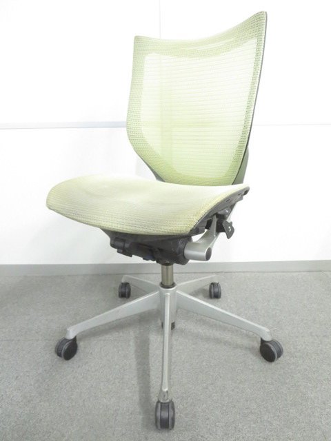 【中古】バロンメッシュ  CP33CR オカムラ（okamura） 肘無ローバックチェア
