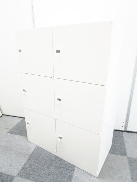 【中古】レクトライン   オカムラ（okamura） 6人用更衣ロッカー
