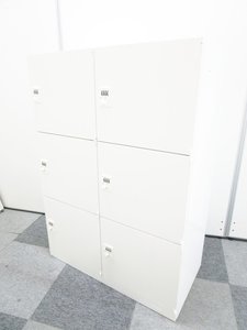 【希少在庫】【投入口なしタイプ】オカムラ/レクトライン/ホワイト【今、支流のパーソナルロッカー】