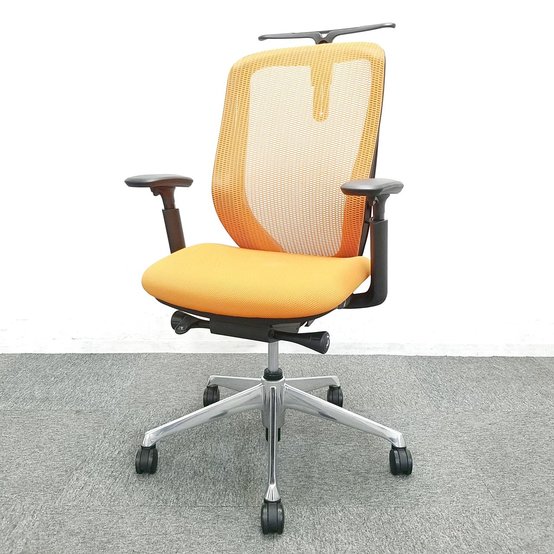 【中古】シルフィー（クッション）  C686BR FMR8 オカムラ（okamura） 肘付ハイバックチェア