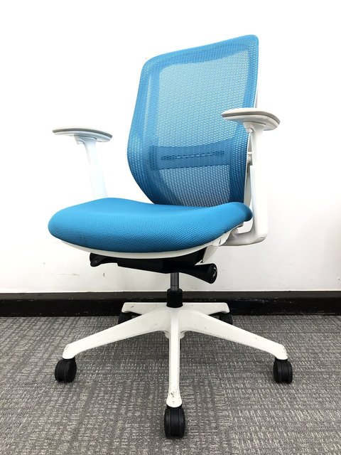 【中古】シルフィー（クッション）   オカムラ（okamura） 肘付ハイバックチェア