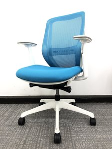 【美品】2017年製！オカムラ/okamura/シルフィー/ライトブルー【倉庫在庫品】