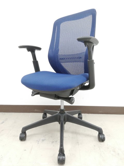 【中古】シルフィー（クッション）   オカムラ（okamura） 肘付ハイバックチェア