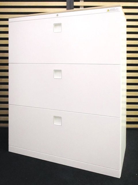 【中古】レクトライン  4BG32ZC ZA75 オカムラ（okamura） ローキャビネット／ラテラル