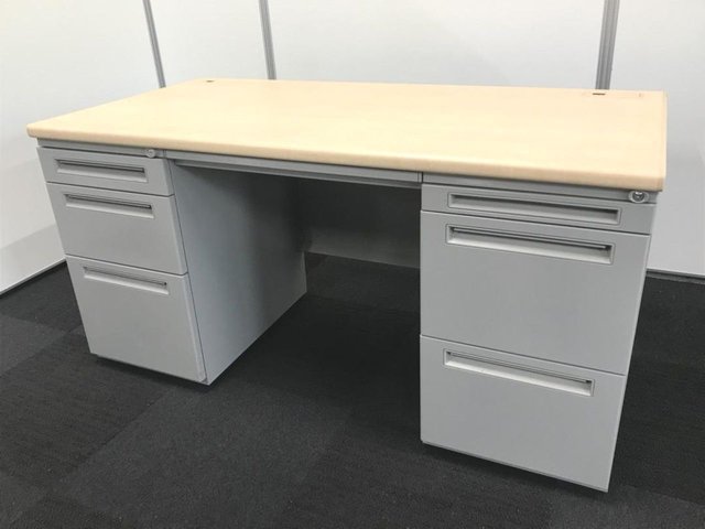 【中古】FEED  5-110-5600 ウチダ（UCHIDA) 両袖机