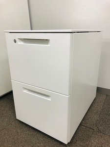 【コクヨ製のロングセラーアイエス2段ワゴン！】コクヨ/ホワイト
