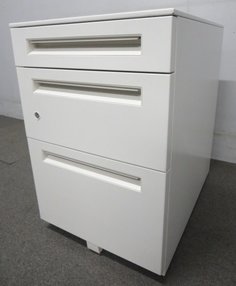 【定番のホワイトワゴン】内田洋行製/STワゴン/※鍵は1本付属します。