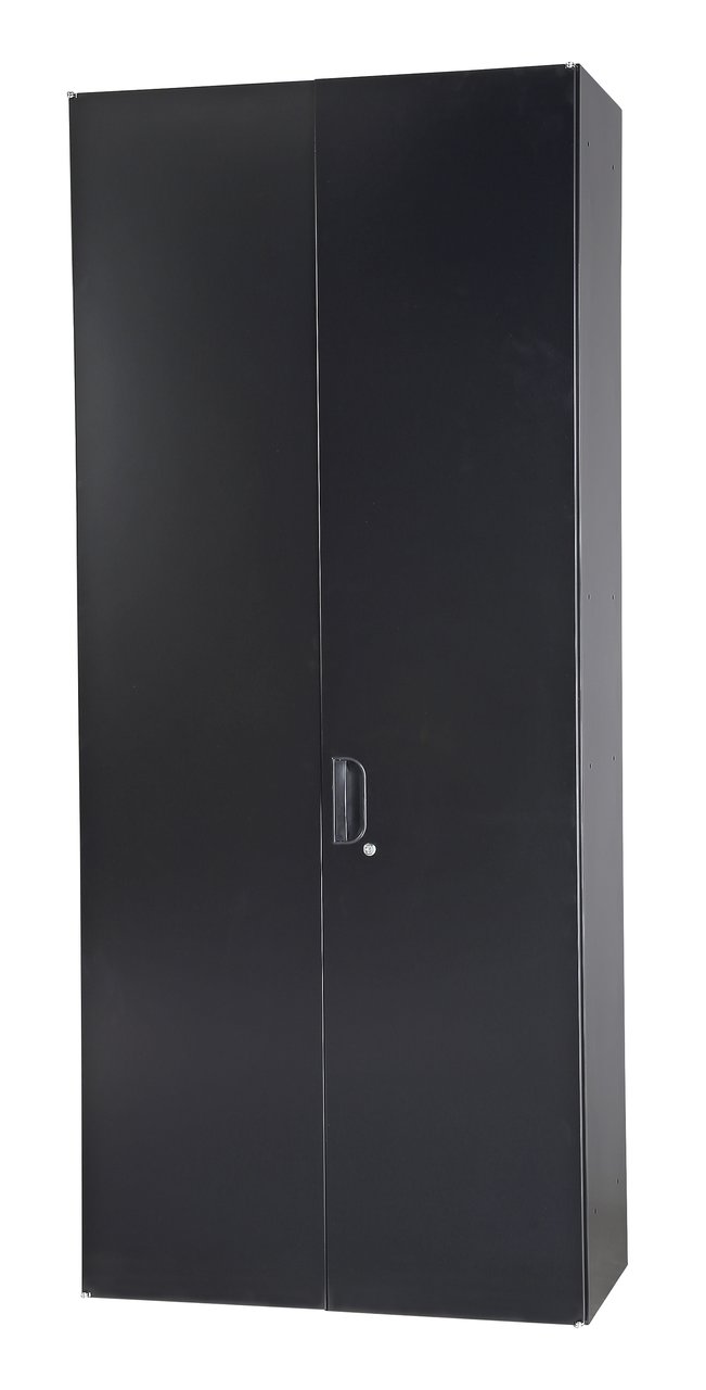 【収納家具】高さ2100mm/両開き書庫【事務用品】【ブラック】
                        HOS
                                    新品
            