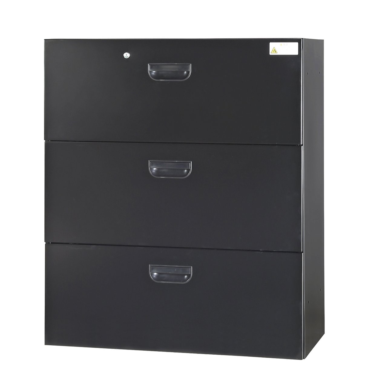 【収納家具】下置き/3段ラテラル書庫【事務用品】【ブラック】
                        HOS
                                    新品
            