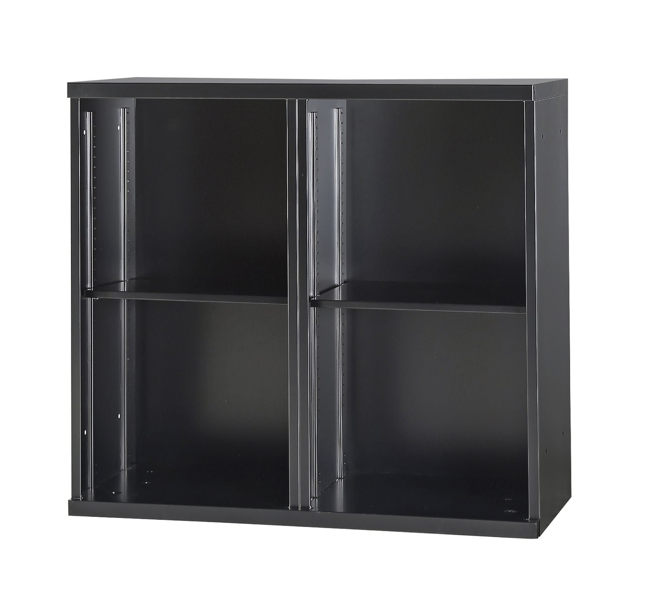 【収納家具】 コンビネーション収納/2列オープン書庫【事務用品】【ブラック】
                        NHS
                                    新品
            