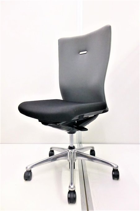 【中古】フィーゴサイドファスナー   オカムラ（okamura） 肘無ハイバックチェア