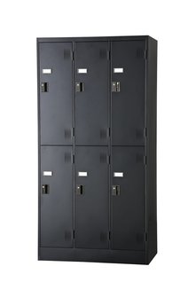 【収納家具】 6人用ロッカー/シリンダー錠
【事務用品】【ブラック】