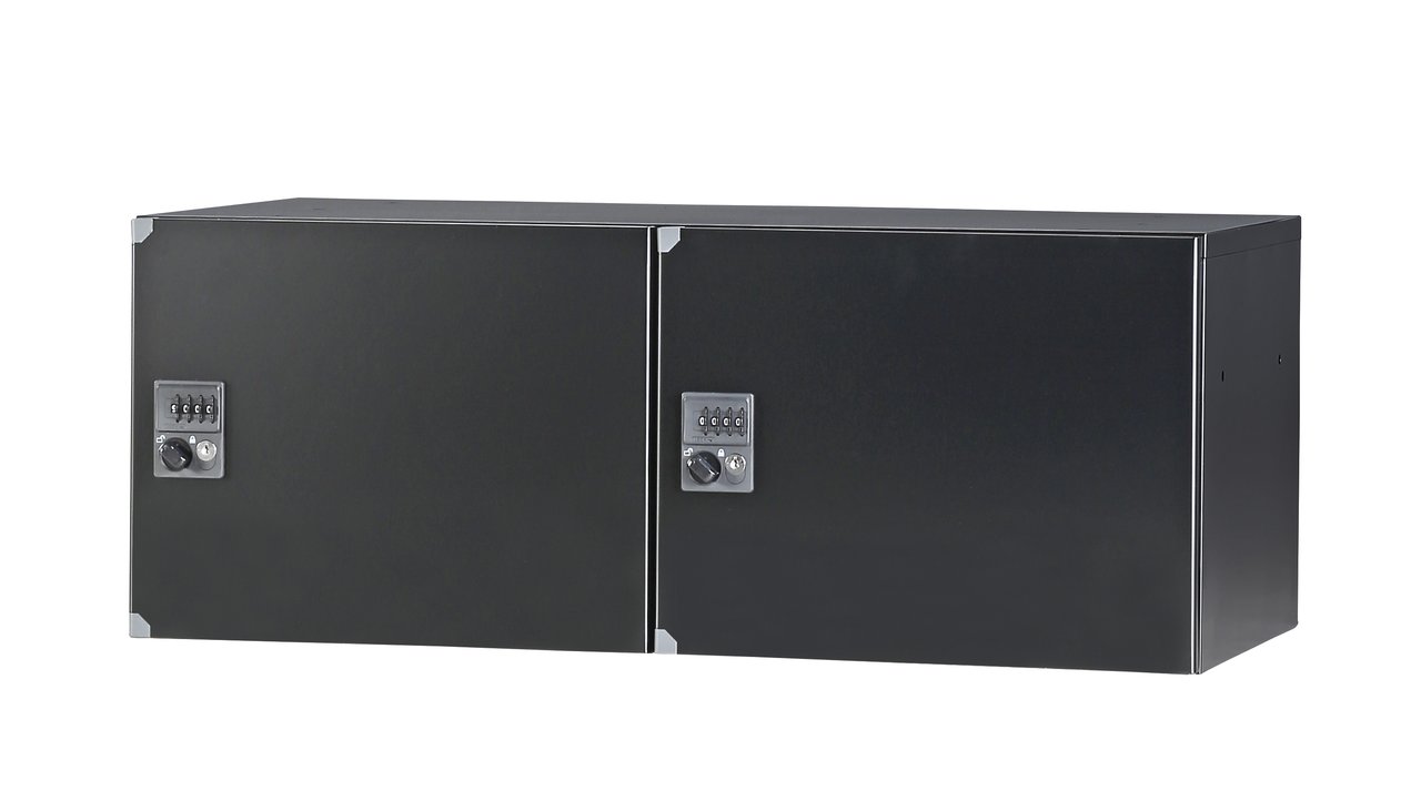 【事務用品】HOSシリーズ用2列1段2人用ロッカー/ダイヤル錠【収納家具】【ブラック】
                        HOS
                                    新品
            