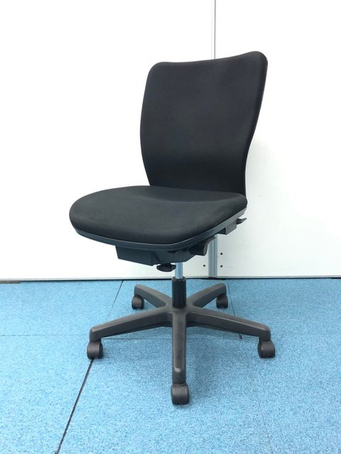 【中古】Belfino  TOYOSTEEL 肘無ミドルバックチェア