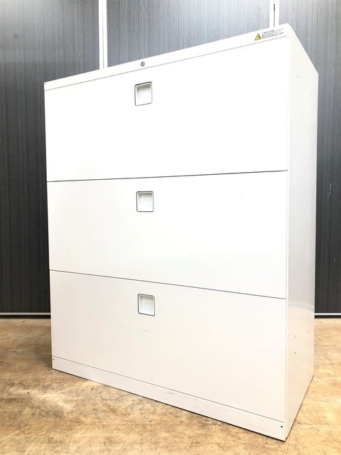 【中古】レクトライン  4BG3ZC　ZA75 オカムラ（okamura） ローキャビネット／ラテラル