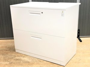 【2台入荷】窓下収納にオススメ！配線付天板【中古】【オフィス家具】【東京】【大阪】【愛知】【岐阜】【長野】【滋賀】