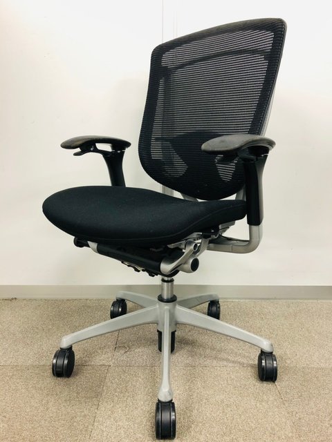 【中古】コンテッサ  CM31SB オカムラ（okamura） 肘付ハイバックチェア