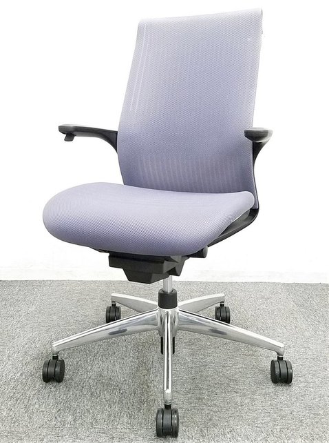 【中古】エムフォー（アルミ脚）   コクヨ（KOKUYO） 肘付ハイバックチェア