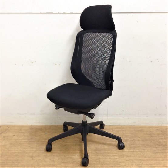 【中古】シルフィー（メッシュ）  C635XR　FMP1 オカムラ（okamura） 肘無ハイバックチェア