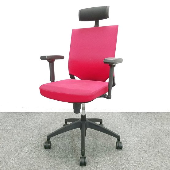 【中古】KT-6 KC-KT60 プラス（PLUS） 肘付ハイバックチェア