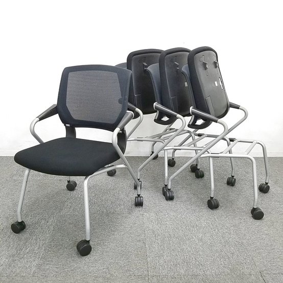 【中古】サテリテ（キャスタータイプ）  CK-791C コクヨ（KOKUYO） ネスティングチェア