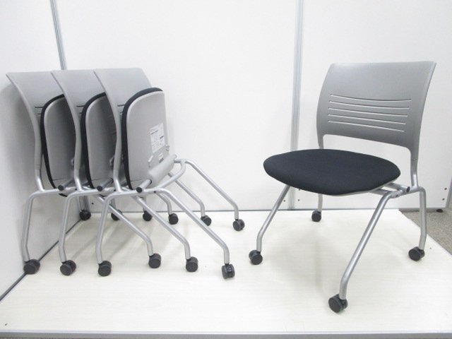 【中古】エレナⅡ   オカムラ（okamura） ネスティングチェア