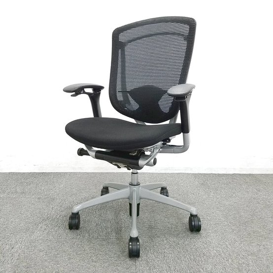 【中古】コンテッサ  CM32SB オカムラ（okamura） 肘付ハイバックチェア