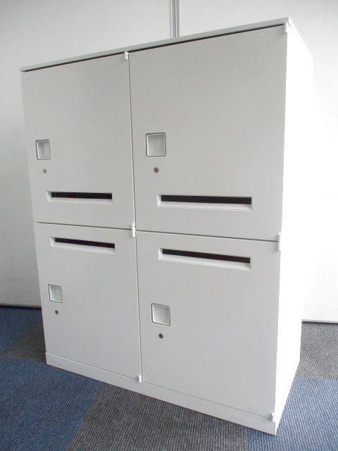 【中古】レクトライン  4B383X ZA75 オカムラ（okamura） 4人用更衣ロッカー