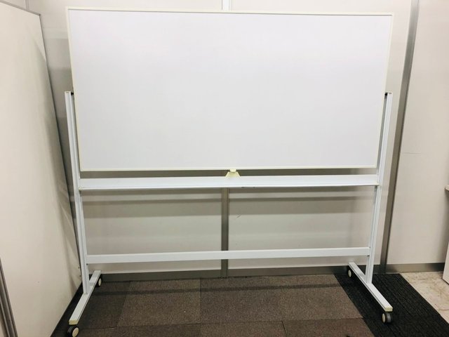 【中古】脚付回転ホワイトボード  その他メーカー 自立ホワイトボード