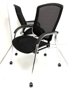 2脚＝1セット／セット価格（5％OFF）／おつとめ品／肘に摩耗がある為、特別価格にて／定番／ゲストチェア　◆Okamura／オカムラ　◆Contessa／コンテッサ ※横浜店撮影画※