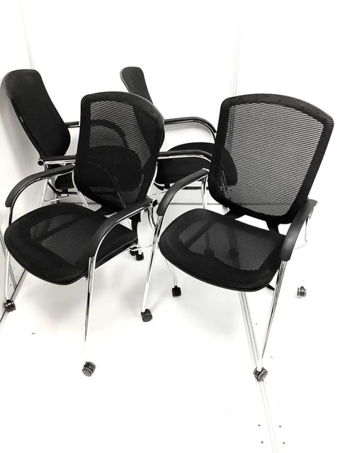 【中古】コンテッサ  CM76AB オカムラ（okamura） ミーティングチェア