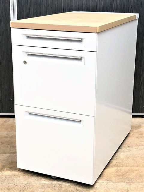 【10台入荷】オカムラ｜アドバンス｜綺麗な木目天板！収納・作業スペースの増加に！【関西在庫数ナンバーワン・尼崎店】