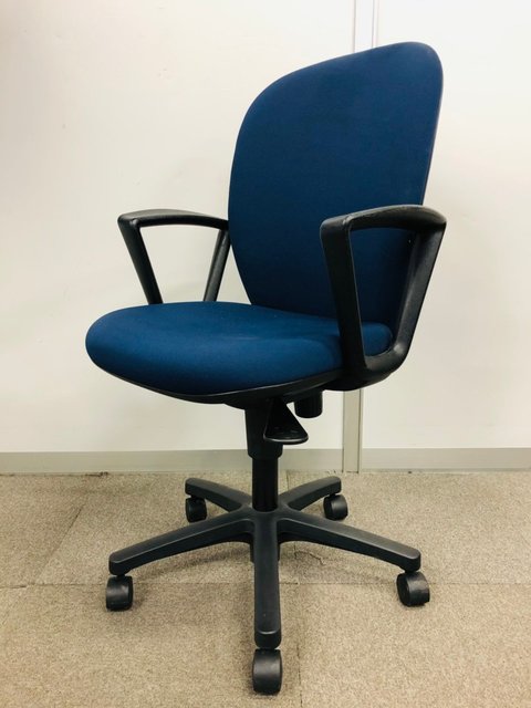 【中古】リエット  KFS-730GB-T1 イトーキ（ITOKI） 肘付ハイバックチェア