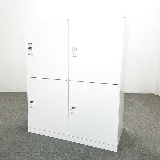 【中古】レクトライン  4B388X-ZA75 オカムラ（okamura） 4人用更衣ロッカー