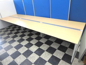 W4800　コクヨ製　フリーアドレスデスク　ワークヴィスタ　木目タイプ　ナチュラル