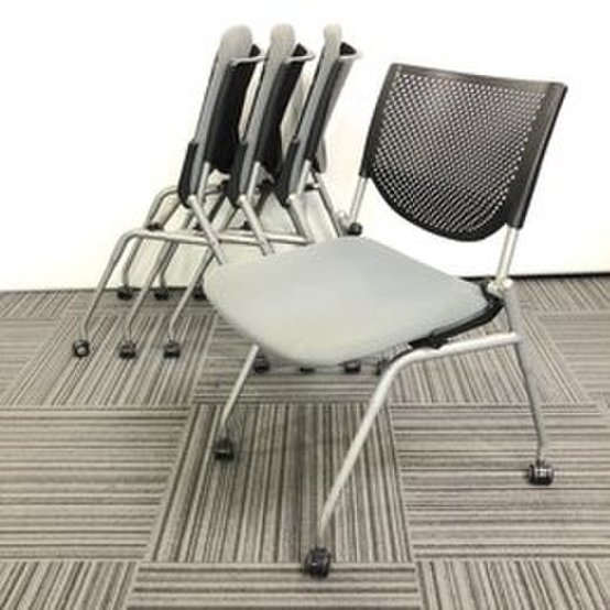 【中古】プロスタック   オカムラ（okamura） ネスティングチェア