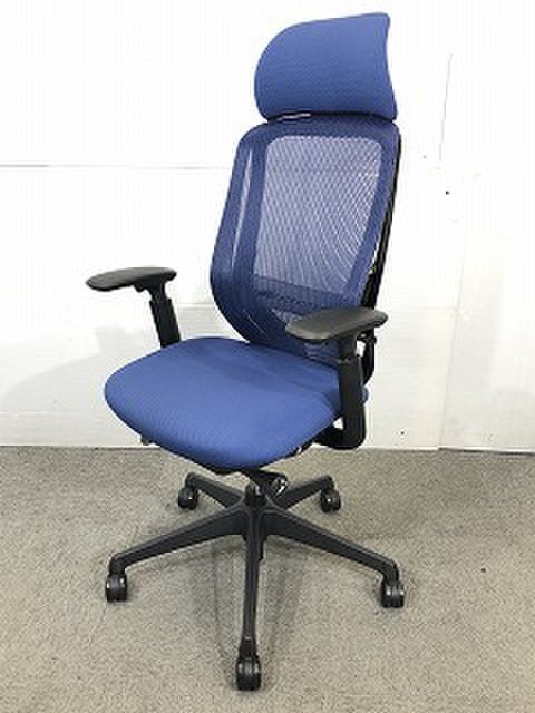 【中古】シルフィー（メッシュ）   オカムラ（okamura） 肘付ハイバックチェア
