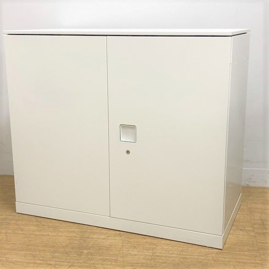 【中古】レクトライン   オカムラ（okamura） ローキャビネット／両開き