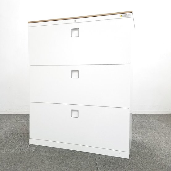 【中古】レクトライン  4BG3ZC ZA75 オカムラ（okamura） ローキャビネット／ラテラル