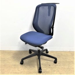 ハイバック・メッシュのシルフィーチェアが入荷！肘無し・ハンガー付き　ミディアムブルー