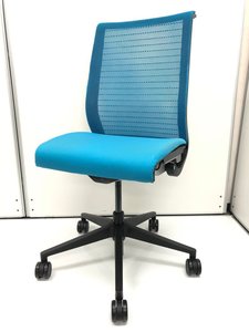 【4脚限定】スチールケース｜シンク｜鮮やかブルーがオフィスに栄えます！【関西在庫数ナンバーワン・尼崎店】