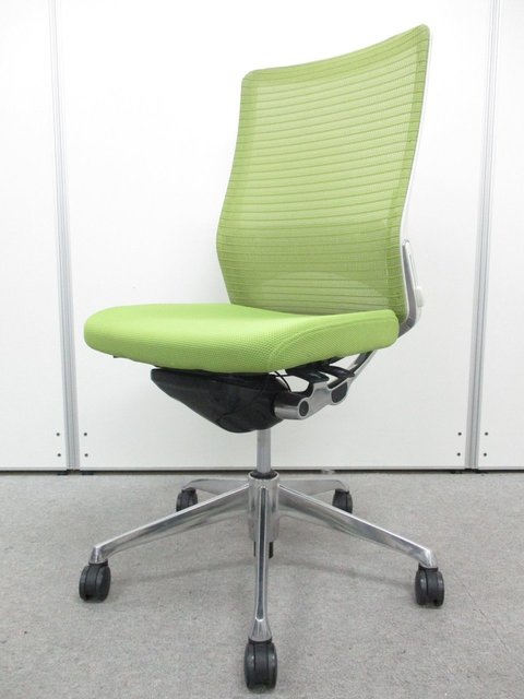 【中古】コーラルメッシュ   オカムラ（okamura） 肘無ハイバックチェア