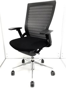 【定価約14万円！！背もたれ樹脂メッシュで通気性が良く快適！！ハイハックで肘付きでPCワークをサポートしてくれます！！】内田洋行/パルス