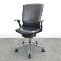 【2脚限定！！】マネジメントチェア｜ブラック｜革｜内田洋行｜役員用【オフィスチェア店】