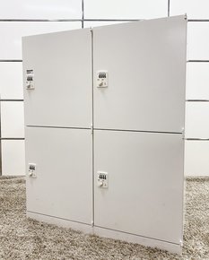 【4台入荷】オカムラのレクトラインロッカー/4人用パーソナルロッカー入荷です！【定番のホワイトロッカー】
