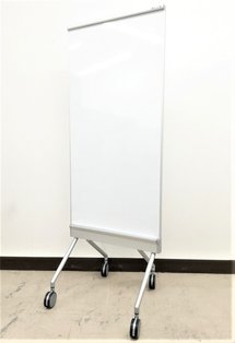 【コンパクトに使える！】■キャスター付ホワイトボード　W880mmタイプ！