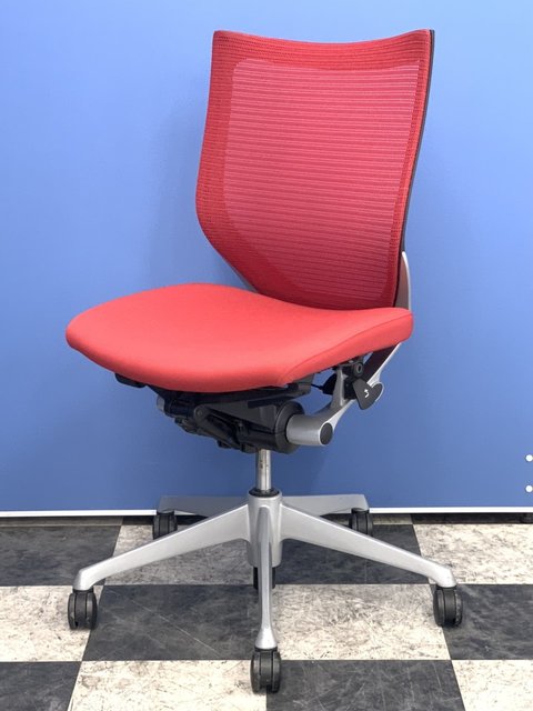 【中古】バロン   オカムラ（okamura） 肘無ローバックチェア