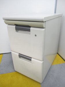 【定価約9万円！！人気３段脇机の入荷です！！収納力バツグン！！ニューグレーカラー！！】■プラス■LINX