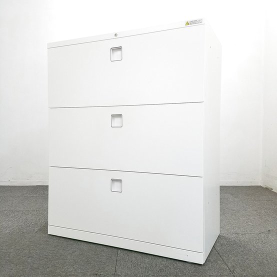 【中古】レクトライン  4BG3ZC ZA75 オカムラ（okamura） ローキャビネット／ラテラル