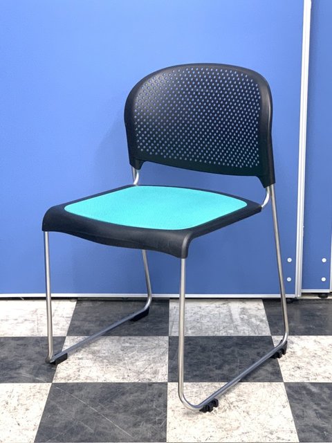 【中古】8114F  8114FX　FG63 オカムラ（okamura） スタッキングチェア